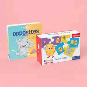 Opposites / Opuestos Book & Puzzle Gift Pack