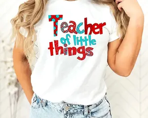 Teacher Of Little Things Shirt Gift For Teacher Cat In Hat Shirt Teacher National Read Across America Shirt Reading Lover Shirt Unique