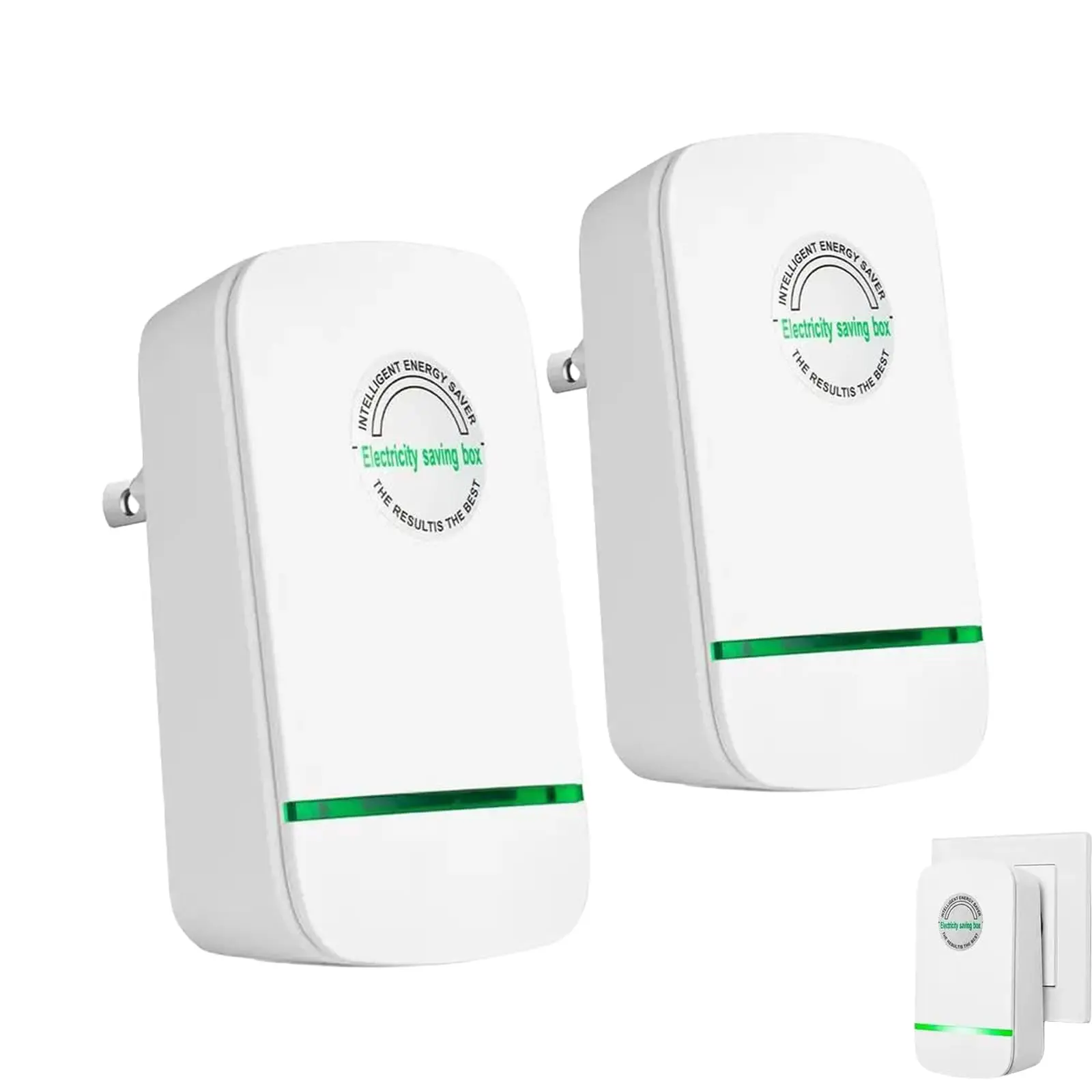 Energy-Saving Box — Device for Reducing Electricity Bills, Improving Power Efficiency & Electrical Factor, Smart Plug-In Surge Protector Strips for Home/Office Outlets