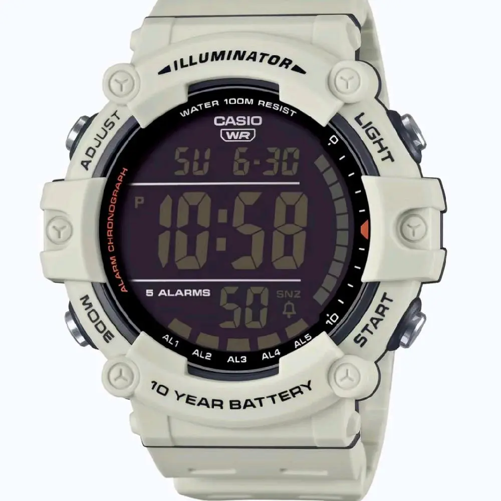 AE1500WH-8B2 Brand New Casio White Digital Large display men' s Classic watch
