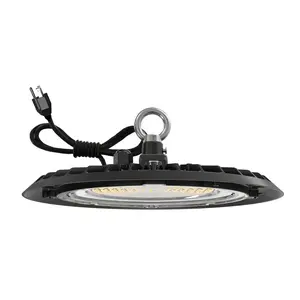 UFO High Bay 150W Plug & Play LED Fixture, 2-Step Install, 19500 Lumens