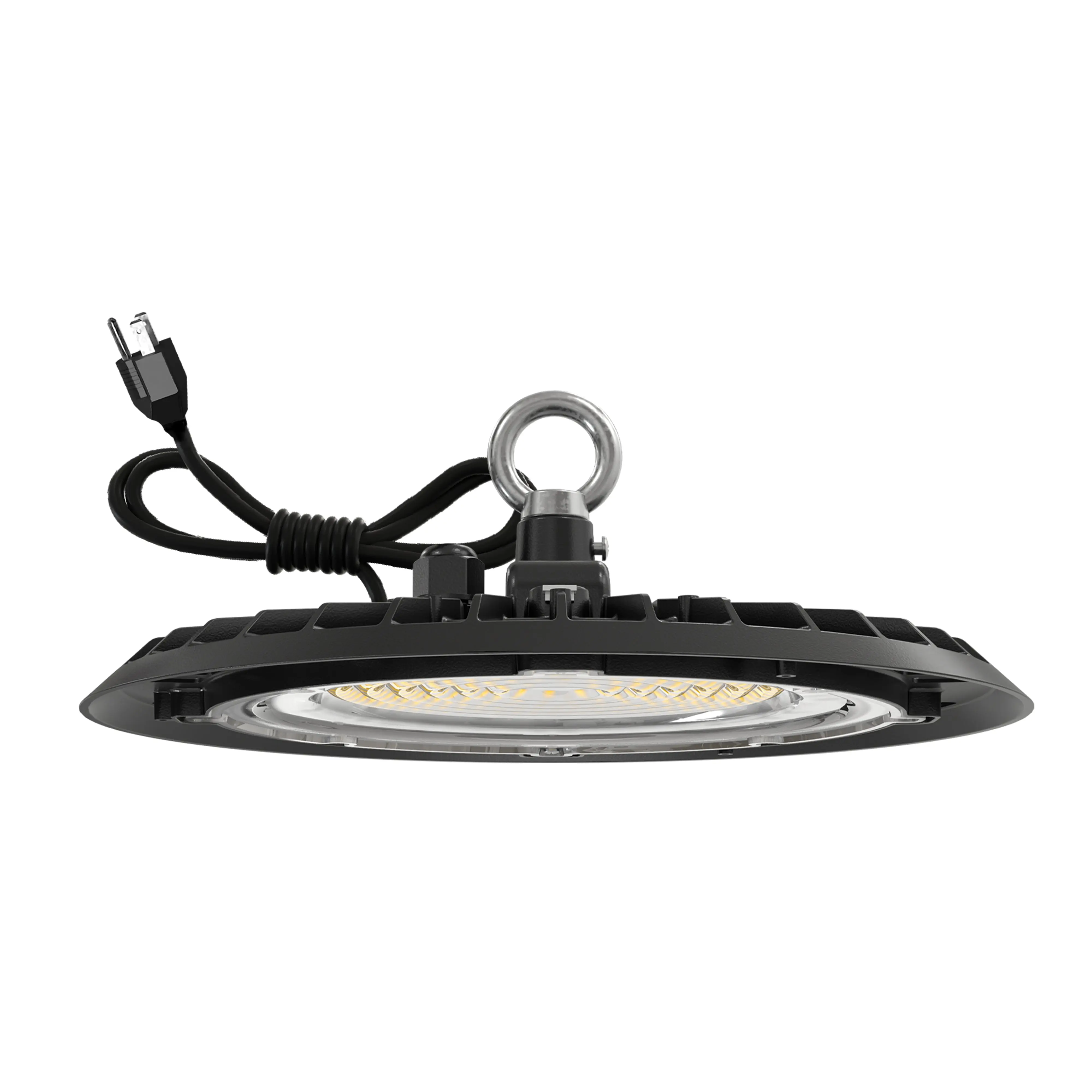 UFO High Bay 150W Plug & Play LED Fixture, 2-Step Install, 19500 Lumens UFO High Bay 150W Plug & Play LED Fixture, 2-Step Install, 19500 Lumens
