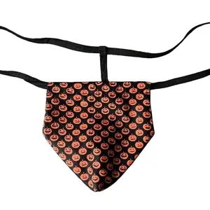 Mens PUMPKIN Jack O Lantern Halloween Gstring Thong Male Sexy Underwear Cotton Menswear