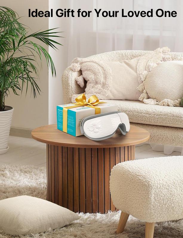 ALLJOY Eye Massager with Heat, Air Pressure & Bluetooth Music – Silent Model for Ultimate Eye Relaxation Therapy