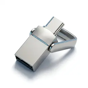 2TB Metal Pendrive 2 IN 1 USB Flash USB 3.0 Pen drive flash disk Memory Stick Type C For Cellphone PC high speed metal u disk