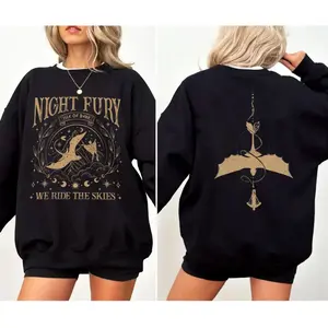 Night Fury Drag0n T Shirt, Two Sided How To Train Your Drag0n Hoodie, Dragon Lover Gift, Toothless Graphic Sweatshirt