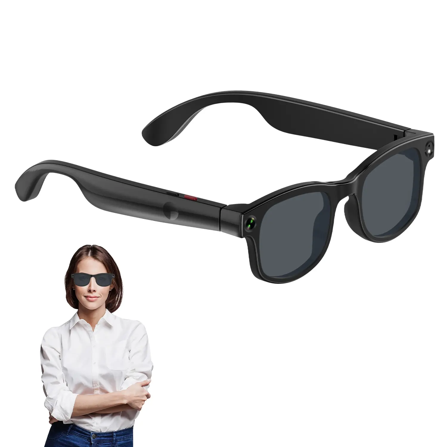 Smart Lens Camera with 500mp HD Video Recording, Ai Assistant, Real-Time Voice Transcription, Music Support Feature