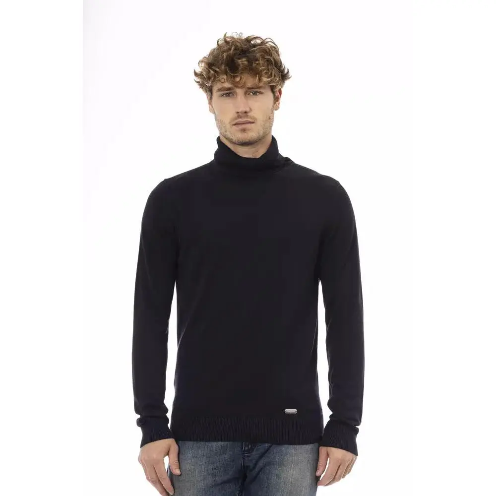 Blue Cashmere Men Sweater