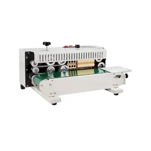 fathersdaygift VEVOR Continuous Bag Band Sealing Machine, 0.24-0.47 in/6-12 mm Seal Width, Horizontal Band Sealer Machine with Digital Temperature Control, Carbon Steel Bag Sealer for 0.02-0.8 mm Plastic Bags Films