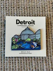 A Full Collection of Detroit Landmark Pins - Set of 3