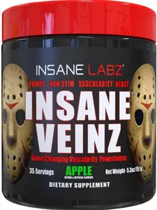 Insane Labz Insane Veinz Pre Workout Powder, 35 Servings