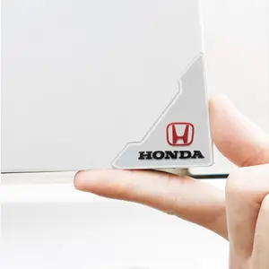 2/4PCS For Honda Civic City Accord Odyssey CRV Hrv Jazz CBR Car Door Trim Sticker Corner Protector Cover Silicone Transparent Anti-collision Accessories