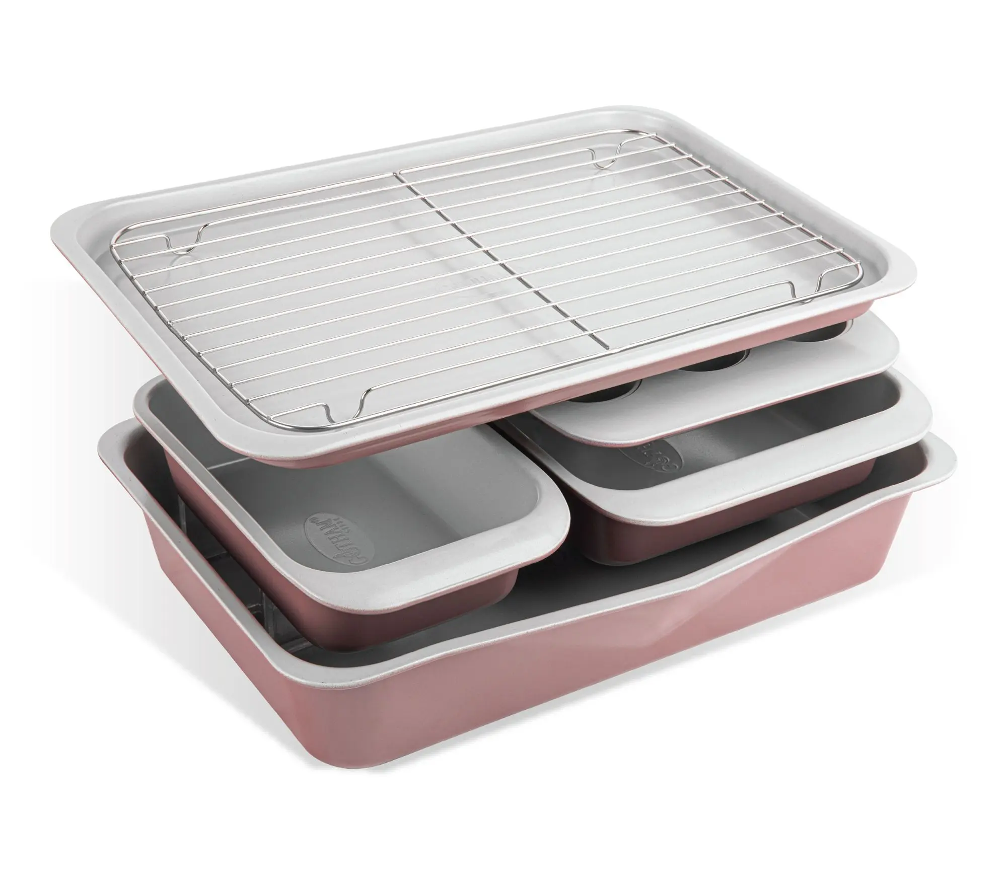 Gotham Steel 6 Piece Stackable Nonstick Bakeware Set Gotham Steel 6 Piece Stackable Nonstick Bakeware Set