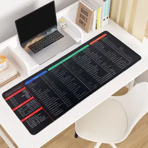 Oversized Waterproof Mouse Pad - Non-Slip Gaming & Office Mat with Keyboard Shortcut Guide universal mouse pad desk mat gift