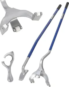 Heavy Duty Manual Tire Mount and Demount Tool Kit with Bead Keeper – Fits 22.5"-24.5" Car Tires – Durable Steel for Tire Changing & Automotive Wheel Service