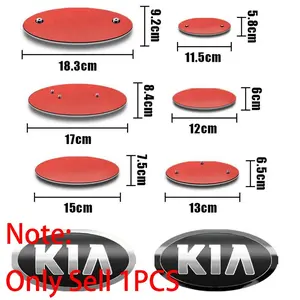For KIA k3 k5 k9 Rio Ceed Picanto Sportage R Cerato Soul Sorento Optima Niro Accessories 1Pcs 3D ABS Car Front Hood Bonnet Emblem Rear Tail Trunk Badge Sticker