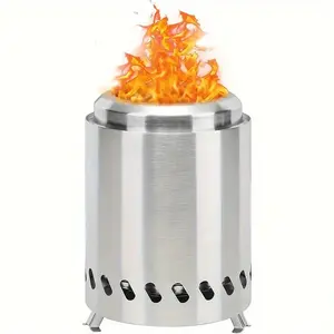 Stainless Steel Portable Camping Stove, Durable Camp Stove, Easy To Assemble Camp Kitchen, Outdoor Adventure, Yard and Desktop Use, Camping Gear, Camping Equipment