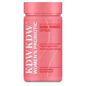 KDW Women's Probiotics 18 Billion CFU – Vitamin B12 Supports pH Balance & Freshness Promotes Feminine Comfort Natural Probiotic for Women's Wellness 60 Capsules Edible Healthcare Fitness