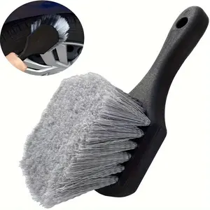 Car cleaning brush - Cleans wheels and tires. An automotive maintenance tool. Suitable for cleaning the interior, wheels and tires. Car cleaning supplies. Car Detailing Brush, Car Detailing Tools