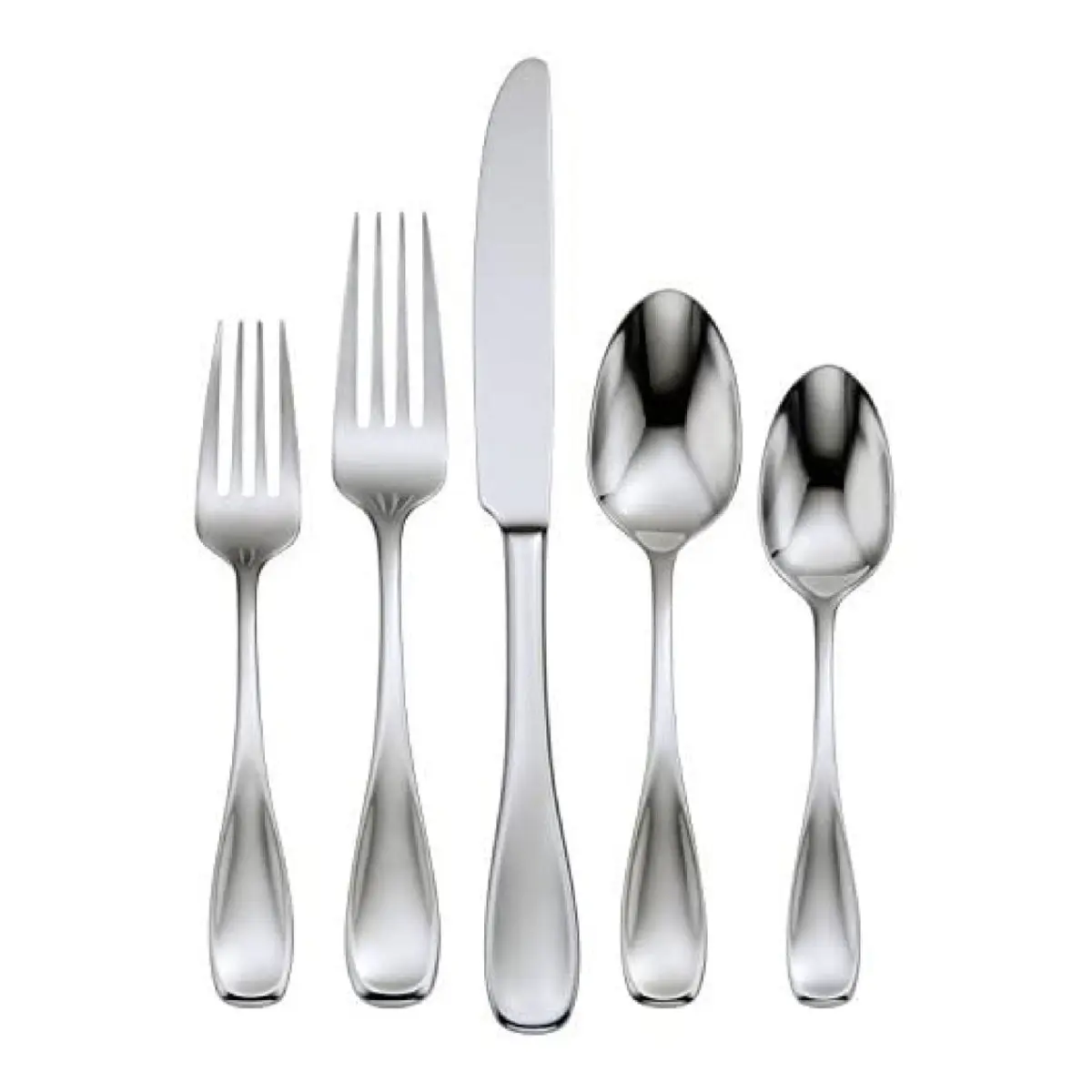 Oneida H221045AL20 Brushed Satin Voss Flatware Set, 45 Piece