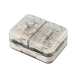 Multifunctional Pill Cutter Dispenser, Divide Pills Into Halves Thirds Quarters, Portable Medication Organizer, Essential Travel Accessory