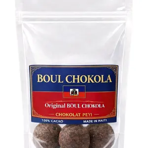 Boul Chokola Haitian Chocolate Balls 3 Pack 100% Cacao Original Haitian Chocolate Made in Haiti