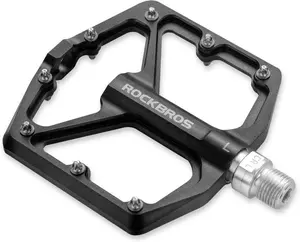 ROCKBROS Mountain Bike Pedals MTB Pedals Bicycle Flat Pedals Aluminum 9/16" Sealed Bearing Lightweight Platform for Road Mountain BMX MTB Bike