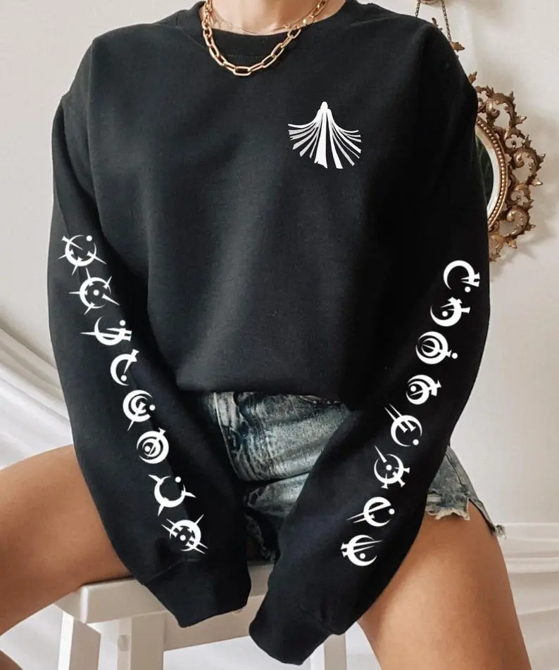 Mistborn crewneck,mistborn cloak,vin elend,kelsier,sazed spook,metal feruchemy symbols,bookish shirt, gift for geeks,Unisex crewneck