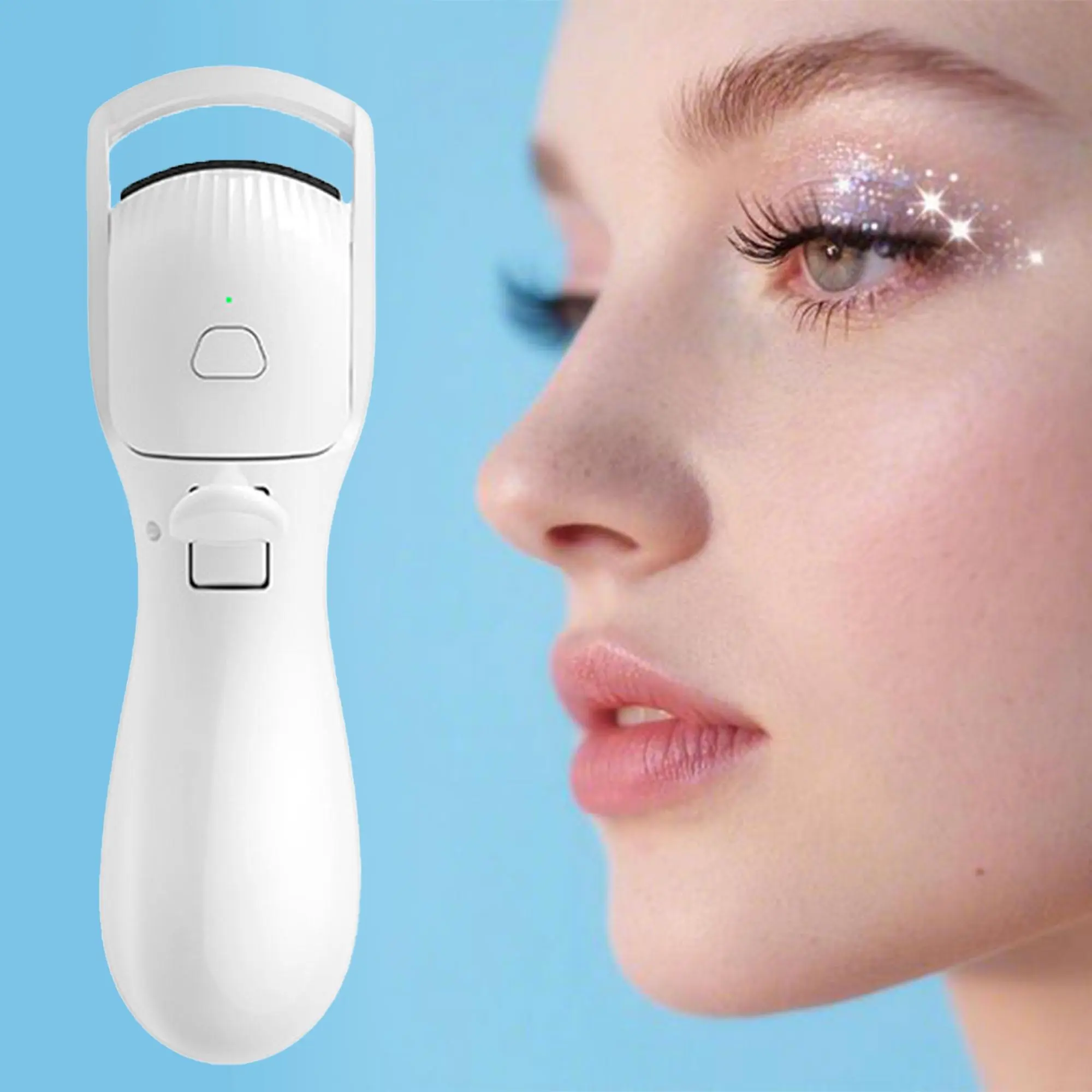 USB Rechargeable Electric Eyelash Curler, Portable Heated Eyelash Curler, Professional Eye Makeup Tool for Women, Curling, Glam, Curling Lashes, Beauty
