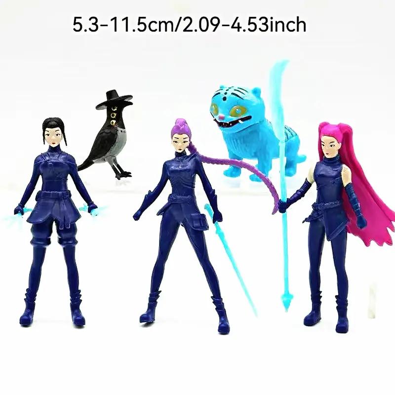 K-POP Demon Hunter Theme Doll Set 18-Piece Cartoon Model Toys for Home & Office Decor Desk Decorations Unique Themed Dolls Compact Size 5.3-11.5cm Easy Display No Warranty - Action Figures