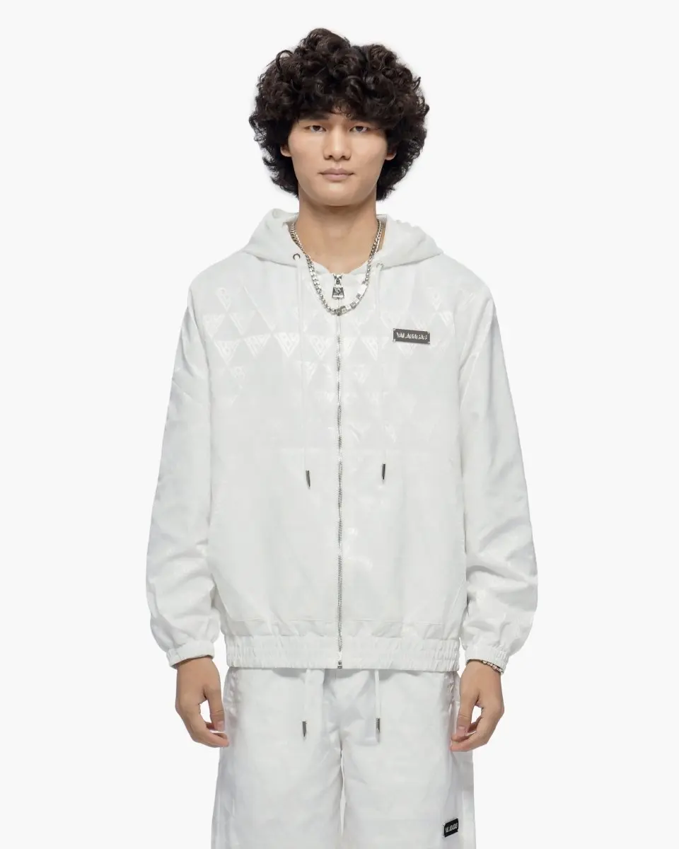Monogram 2.0 White Windbreaker Jacket