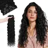GOO GOO Hair Extensions Elf Curl Clip in Human Hair Extensions, 7pcs/9pcs 18-24inch curly hair，Elf Curl Clip in Human Hair Double Weft Natural Curl Hair Full Head for Women #sohochic #TikTokShopFallDealsForYou