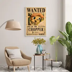 Chopper Wanted Poster | Wanted Poster | Manga Poster | Anime Poster | Japanese Manga Wall Art | Japanese Room Decor | Anime Gift