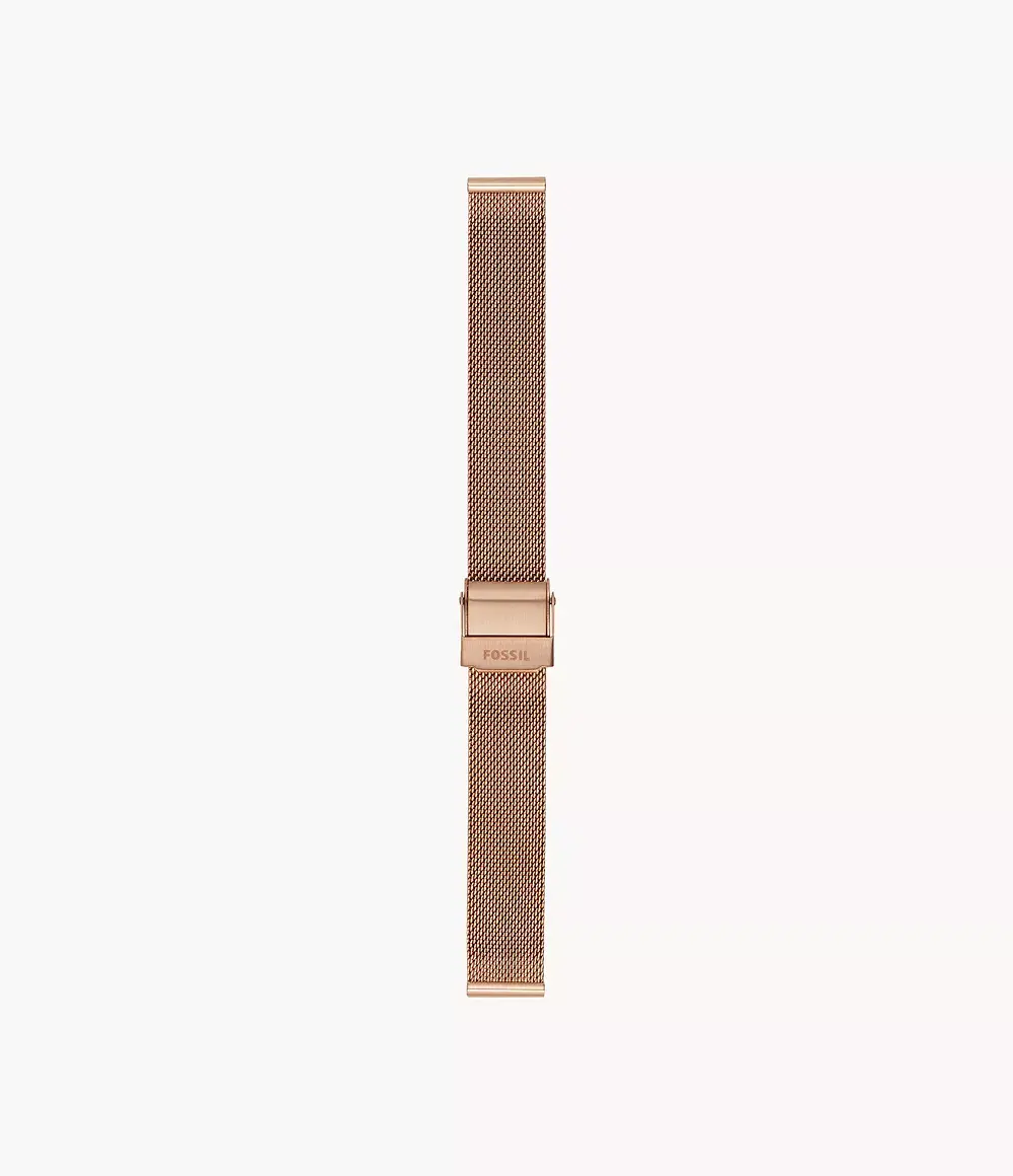 Fossil Women's 14mm Rose Gold-Tone Stainless Steel Watch Band