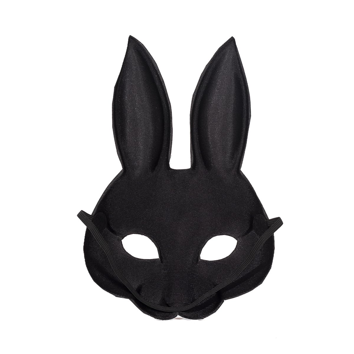Cartoon & 3D Realistic Half Face Bunny Rabbit Mask, Cute Horror Black Animal Ear Mask, Easter Mardi Gras Halloween Cosplay Costume Accessory, Masquerade Party Decoration Prop for Adults & Kids, Carnival Birthday Game Prop Handmade black ovo confetti eggs