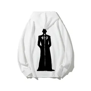 Father Pucci Hoodie JoJo's Bizarre Adventure Enrique Pucci  anime fashion clean fit Unisex Cotton Long Sleeve Relaxed Fit Eco-friendly USA Made