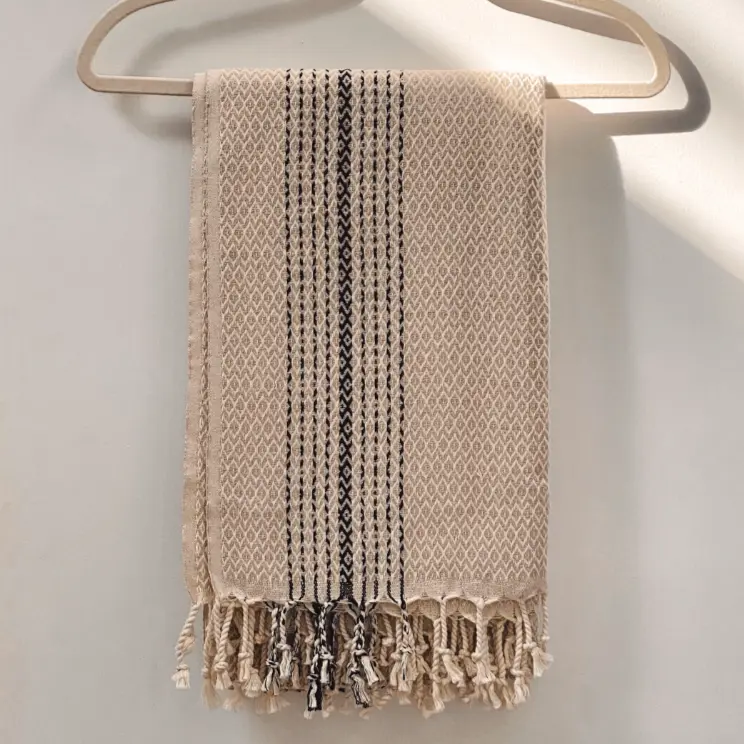 Turkish Throw Blanket | Lightweight Cotton + Hand Woven