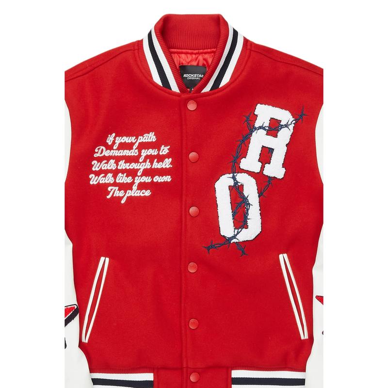 Skoll Red Varsity Jacket