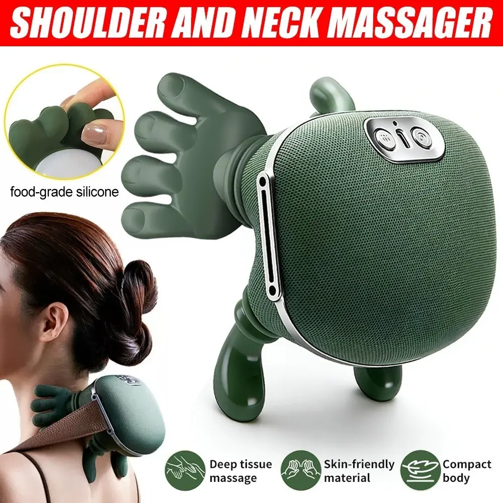 Back Massager Pillow with Heating, Adjustable & 3 Speed Settings, Electric Massage Cushion for Back Pain Relief, Relaxation Aid, Suitable for Men Women