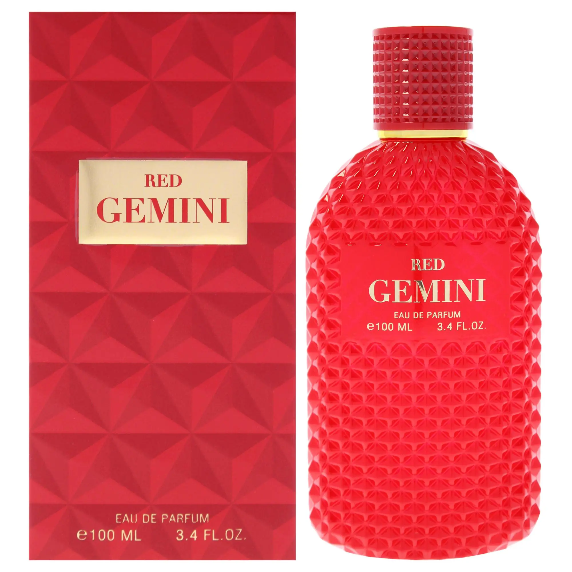 Red Gemini EDP Spray by Fine Perfumery - 100ml (3.4 oz) Unisex Fragrance, Bold Aroma, Fresh Boost, Daily Use Perfume Bottle