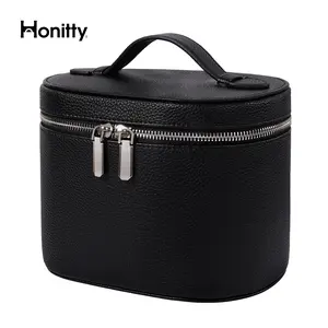 Travel Toiletry Case for Women, Portable Vanity Storage Box, With Removable Divider Makeup Organizer Bag