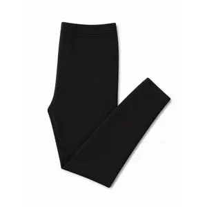 Black Leggings - High Waist Leggings Comfortable Fit For Kids Ideal For Everyday Wear - Stretchy Fabric