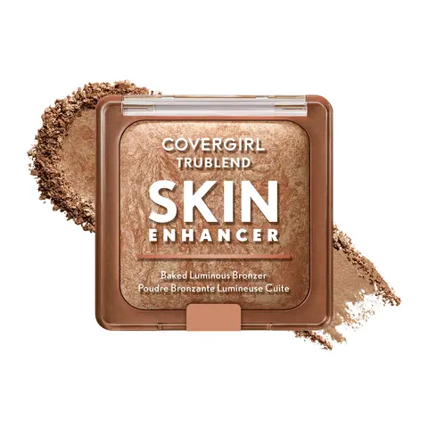 COVERGIRL TruBlend Luminous Baked Bronzer Hydrating for Natural Sculpt & Healthy Glow, All-Day Wear, with Hyaluronic Acid, Blurs Pores, for All Skin Types, 0.28oz