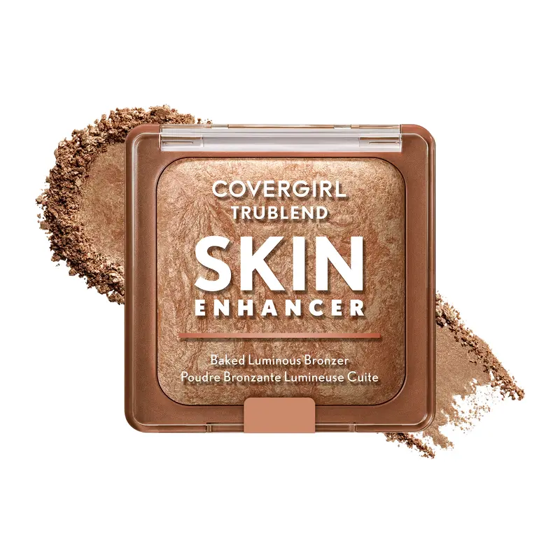 COVERGIRL TruBlend Luminous Baked Bronzer Hydrating for Natural Sculpt & Healthy Glow, All-Day Wear, with Hyaluronic Acid, Blurs Pores, for All Skin Types, 0.28oz