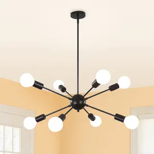 Sputnik Modern chandeliers, 8-Light Ceiling Light Fixture, Farmhouse Chandelier, kitchen light fixtures Pendant