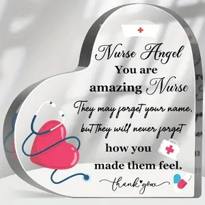 Nurse Angel Acrylic Sign Thank You Gifts for Nurse Retirement Gifts for Nurse Nurse Gifts Appreciation Gifts for Nurses Desk Cubicle Decor Keepsake for Nurse
