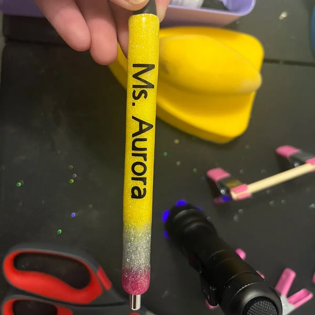Customized pens, tshirts and plastic cups