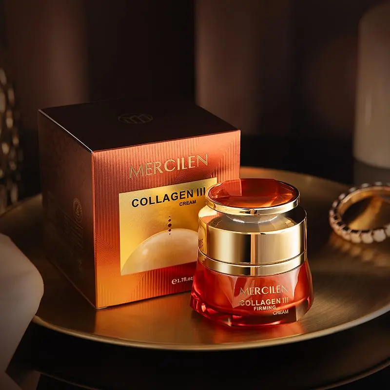 Collagen Moisturizer, 1 Box Firming Moisturizing Facial Cream, Hydrating Face Lotion for Women & Men Various Skin Types Deep Moisturizing Collagen