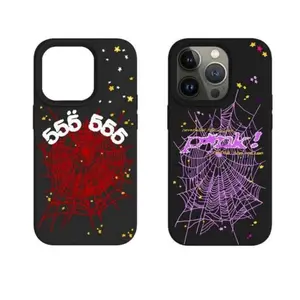 Stylish Slim Sp*der Cases Pink/555 - Aesthetic Bold Web Design Protection for Smartphones with Shockproof & grip Features