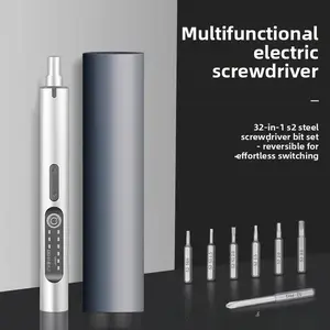 Torque adjustment precision electric screwdriver rechargeable household small screwdriver mobile phone digital product disassembly and maintenance micro tool kit set